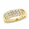 Thumbnail Image 0 of Previously Owned - 0.50 CT. T.W. Diamond Three Row Wedding Band in 14K Gold