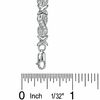 Thumbnail Image 3 of Previously Owned - 0.16 CT. T.W. Diamond Figure 8 and "X" Bracelet in Sterling Silver