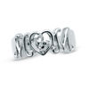 Thumbnail Image 1 of Previously Owned - Open Hearts Family by Jane Seymour™ Diamond Accent "MOM" Ring in Sterling Silver