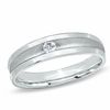 Thumbnail Image 1 of Previously Owned - 0.13 CT. Diamond Solitaire Wedding Band in 10K White Gold