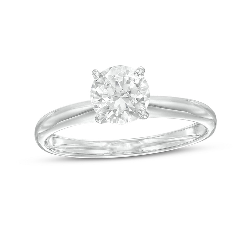 Previously Owned - 1.00 CT. Diamond Solitaire Engagement Ring in 14K White Gold (J/I3)