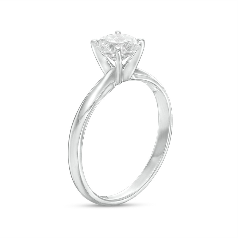 Previously Owned - 1.00 CT. Diamond Solitaire Engagement Ring in 14K White Gold (J/I3)