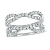 Thumbnail Image 1 of Previously Owned - 0.97 CT. T.W. Diamond Twist Contour Solitaire Enhancer in 14K White Gold