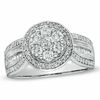 Thumbnail Image 0 of Previously Owned - 1.00 CT. T.W. Diamond Cluster Frame Ring in 10K White Gold