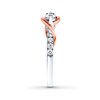 Thumbnail Image 3 of Previously Owned - Ever Us™ 0.50 CT. T.W. Two-Stone Diamond Swirl Anniversary Band in 14K Two-Tone Gold
