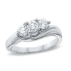 Thumbnail Image 0 of Previously Owned - 1.00 CT. T.W. Diamond Three Stone Engagement Ring in 14K White Gold
