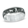 Thumbnail Image 0 of Previously Owned - Men's 8.0mm Comfort Fit Duck Hunt Dome Wedding Band in Cobalt
