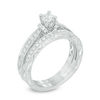 Thumbnail Image 1 of Previously Owned - 0.58 CT. T.W. Diamond Vintage-Style Bridal Set in 10K White Gold