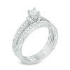 Thumbnail Image 2 of Previously Owned - 0.58 CT. T.W. Diamond Vintage-Style Bridal Set in 10K White Gold