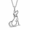 Thumbnail Image 1 of Previously Owned - Tender Voices® Diamond Accent Dog Pendant in Sterling Silver