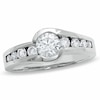 Thumbnail Image 0 of Previously Owned - 1.00 CT. T.W. Diamond Bezel Set Engagement Ring in 14K White Gold