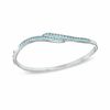 Previously Owned - Swiss Blue Topaz Bangle in Sterling Silver