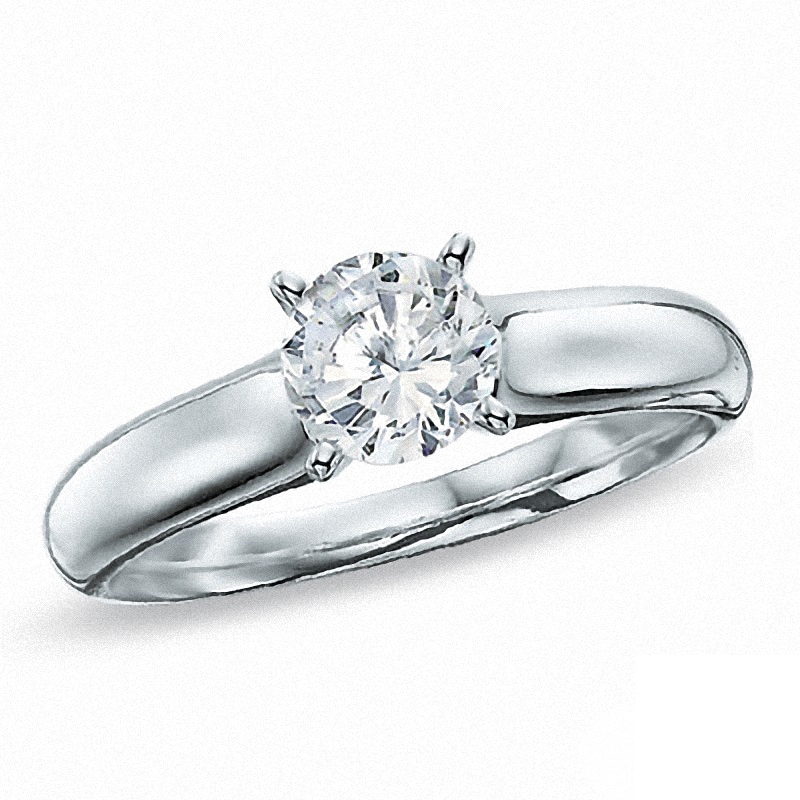 Previously Owned - 0.20 CT. Canadian Diamond Solitaire Engagement Ring in 14K White Gold (I/I1)