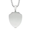 Thumbnail Image 2 of Previously Owned - Men's Lord's Prayer Shield Pendant in Stainless Steel and Yellow IP - 24"