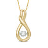 Thumbnail Image 0 of Previously Owned - Unstoppable Love™  0.14 CT.  Canadian Diamond Infinity Teardrop Pendant in 10K Gold (I/I2)