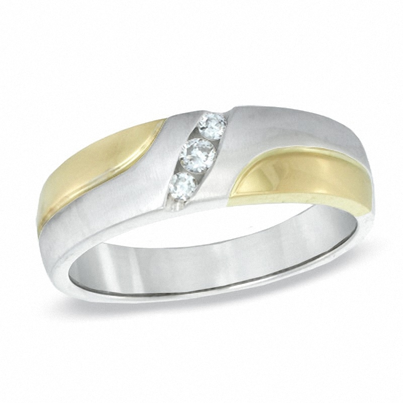 Previously Owned - Diamond Accent Wedding Band 10K Two-Tone Gold