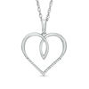 Previously Owned - Diamond Accent Heart Pendant in Sterling Silver