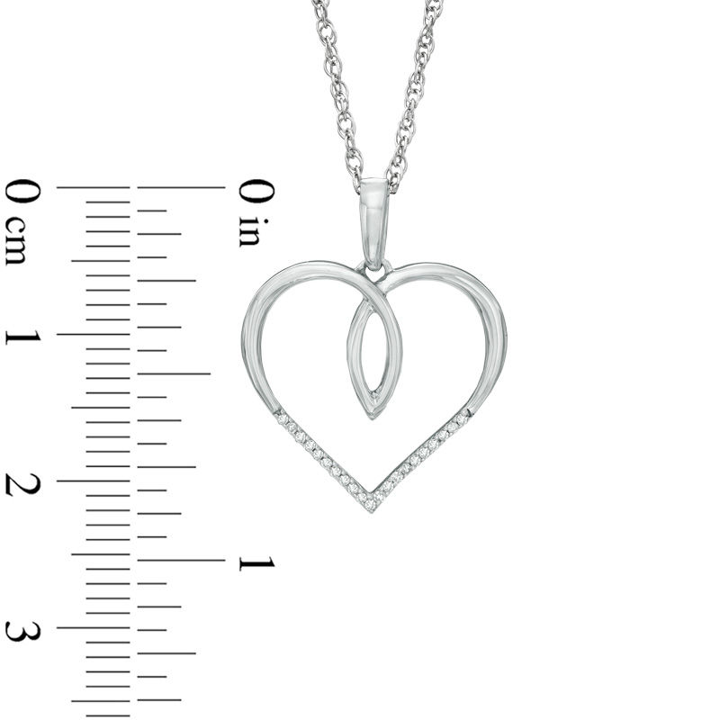 Previously Owned - Diamond Accent Heart Pendant in Sterling Silver