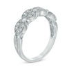 Thumbnail Image 1 of Previously Owned - 0.30 CT. T.W. Diamond Vintage-Style Double Row Band in 10K White Gold