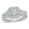 Thumbnail Image 1 of Previously Owned - Vera Wang Love Collection 1.00 CT. T.W. Princess-Cut Diamond Ring in 14K White Gold