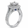 Thumbnail Image 3 of Previously Owned - Vera Wang Love Collection 2.20 CT. T.W. Princess-Cut Diamond Frame Engagement Ring in 14K White Gold