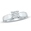 Thumbnail Image 1 of Previously Owned - Celebration Lux® 1.00 CT. Princess-Cut Diamond Engagement Ring in 14K White Gold (I/SI2)