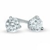 Thumbnail Image 1 of Previously Owned - 0.10 CT. T.W.  Diamond Solitaire Stud Earrings in 14K White Gold (I/I2)