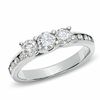 Thumbnail Image 1 of Previously Owned - 1.00 CT. T.W. Diamond Three Stone Ring in 10K White Gold
