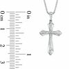 Previously Owned - 0.07 CT. T.W. Diamond Cross Pendant in Sterling Silver
