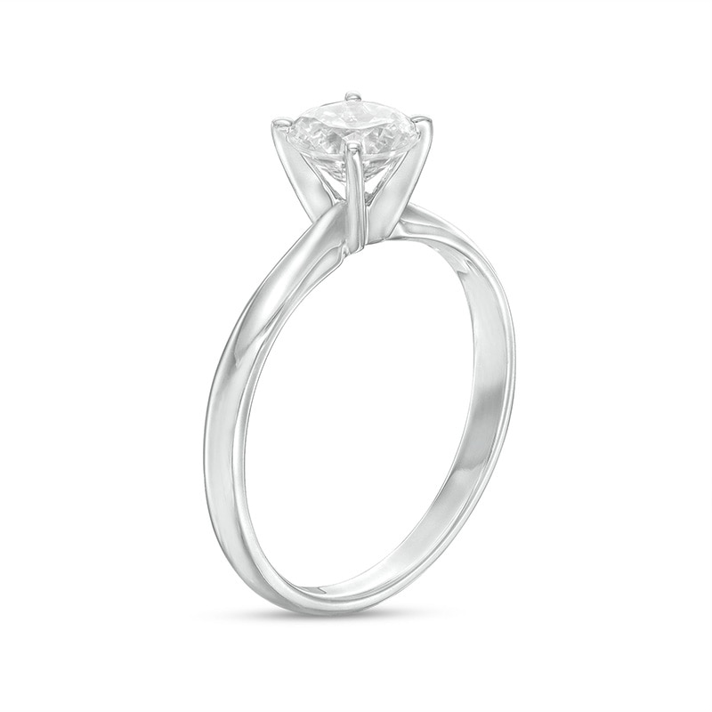 Previously Owned - 1.00 CT. Certified Diamond Solitaire Engagement Ring in 14K White Gold (J/I3)