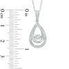 Thumbnail Image 2 of Previously Owned - Unstoppable Love™  Diamond Accent Pear-Shaped Earrings and Pendant Set in Sterling Silver