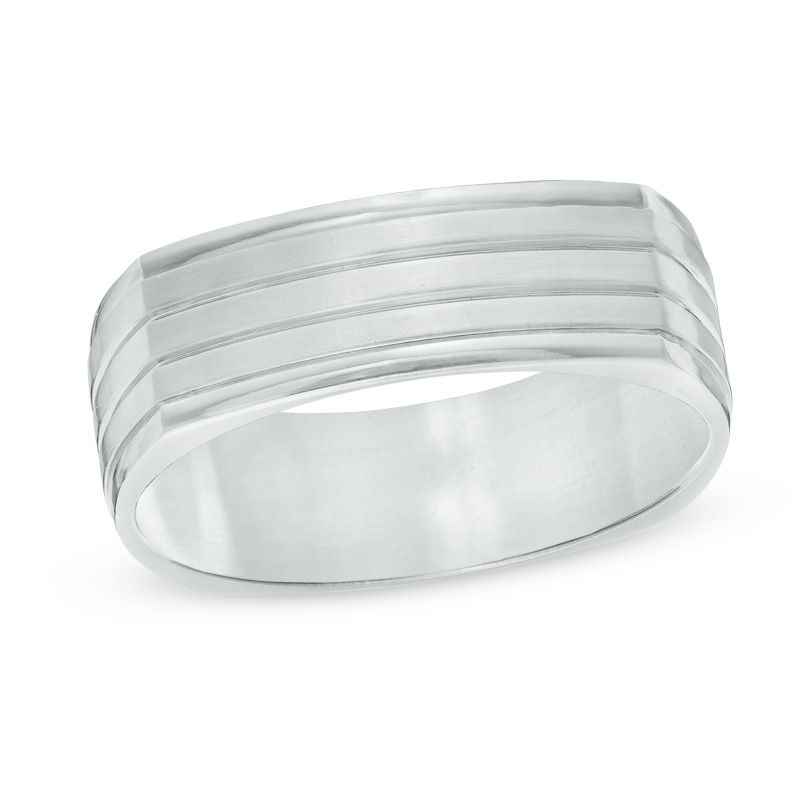 Previously Owned - 7.0mm Satin Wedding Band in Titanium