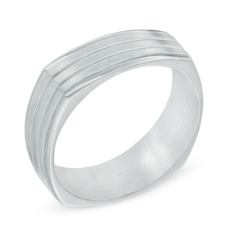 Previously Owned - 7.0mm Satin Wedding Band in Titanium