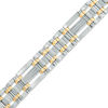 Thumbnail Image 0 of Previously Owned - Men's 0.28 CT. T.W. Diamond Link Bracelet in Stainless Steel and Yellow IP - 8.75"