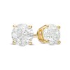 Thumbnail Image 1 of Previously Owned - 0.20 CT. T.W. Diamond Solitaire Crown Royal Stud Earrings in 14K Gold