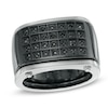 Thumbnail Image 1 of Previously Owned - 0.19 CT. T.W. Black Diamond Band in Stainless Steel with Black IP