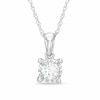 Thumbnail Image 0 of Previously Owned - 0.25 CT. Diamond Solitaire Pendant in 10K White Gold