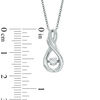 Thumbnail Image 2 of Previously Owned - Unstoppable Love™  0.14 CT.   Diamond Infinity Pendant in 10K White Gold (I/I2)