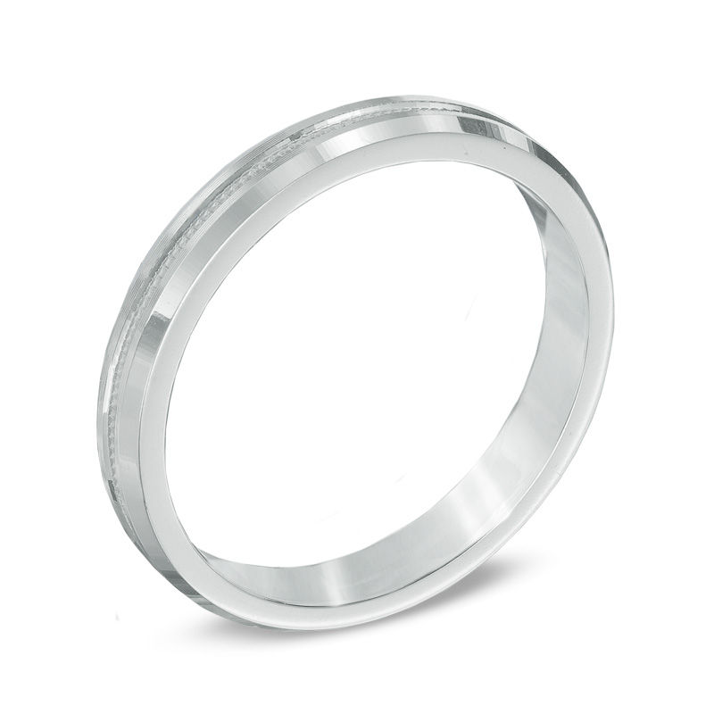 Previously Owned - Men's 3.0mm Wedding Band in 10K White Gold