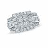 Thumbnail Image 1 of Previously Owned - 2.00 CT. T.W. Quad Princess-Cut Diamond Engagement Ring in 14K White Gold