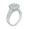 Thumbnail Image 2 of Previously Owned - 1.25 CT. T.W.   Princess-Cut Diamond Frame Engagement Ring in 14K White Gold (I/I1)