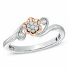 Thumbnail Image 1 of Previously Owned - Cherished Promise Collection™ Diamond Accent Flower Promise Ring in 10K Two-Tone Gold