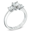Thumbnail Image 1 of Previously Owned - 1.00 CT. T.W.  Canadian Diamond Three Stone Engagement Ring in 14K White Gold (I/I2)