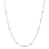 Thumbnail Image 0 of Previously Owned - 4.5 - 5.0mm Cultured Freshwater Pearl Station Necklace in Sterling Silver