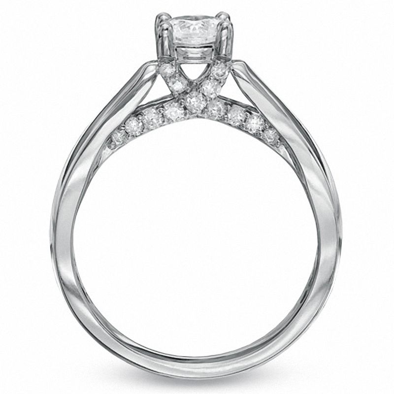 Previously Owned - 0.75 CT. T.W. Diamond Engagement Ring 14K White Gold