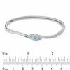 Thumbnail Image 2 of Previously Owned - Blue Topaz Bypass Bangle in Sterling Silver