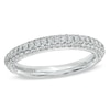 Thumbnail Image 0 of Previously Owned - Vera Wang Love Collection 0.45 CT. T.W. Diamond Three Row Anniversary Band in 14K White Gold