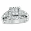 Thumbnail Image 0 of Previously Owned - 1.00 CT. T.W. Quad Princess-Cut Diamond Frame Engagement Ring in 10K White Gold