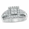 Thumbnail Image 0 of Previously Owned - 1.00 CT. T.W. Quad Princess-Cut Diamond Frame Engagement Ring in 10K White Gold