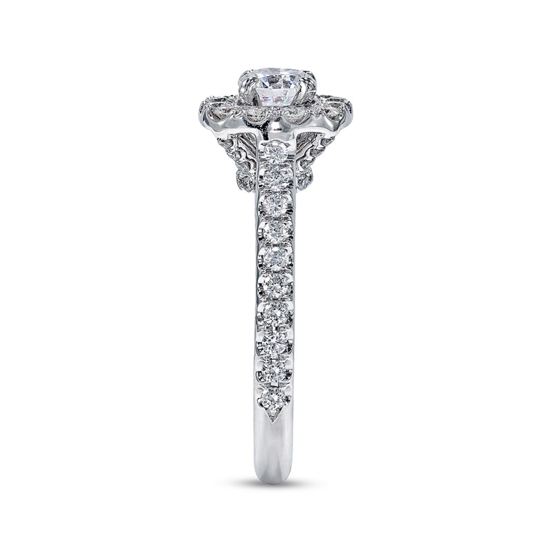 Previously Owned - Neil Lane Bridal® Collection 1.15 CT. T.W. Diamond Frame Engagement Ring in 14K White Gold